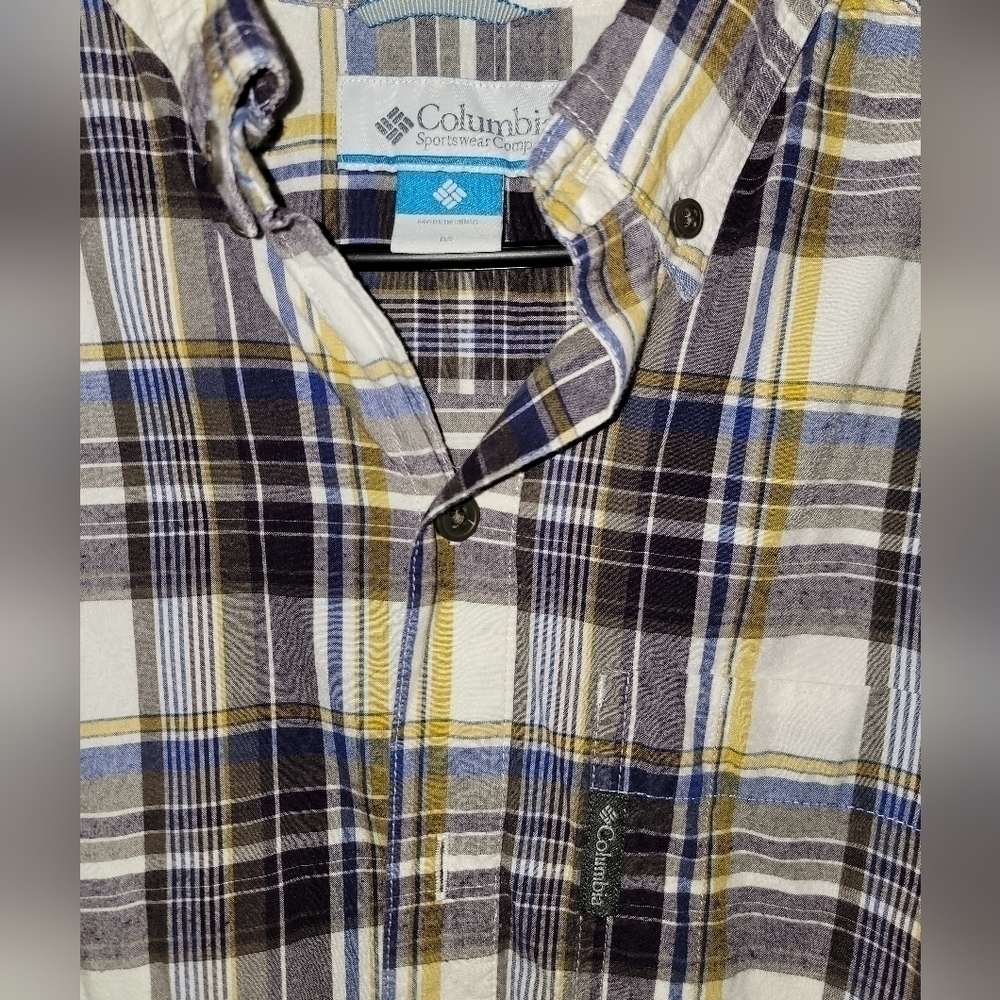 Mens Long Sleeve Colombia Button Down - Picture 2 of 2